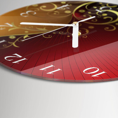 Glas wanduhr Abstraktion