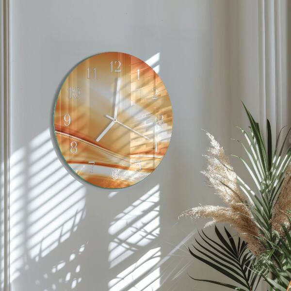 Glas wanduhr Abstraktion