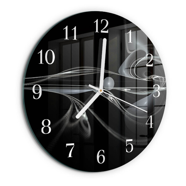 Glas wanduhr Abstraktion
