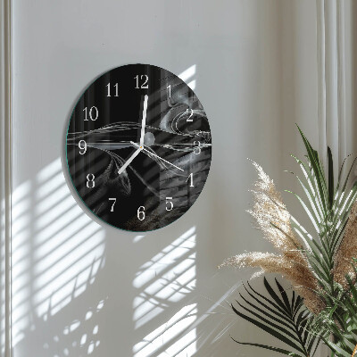 Glas wanduhr Abstraktion