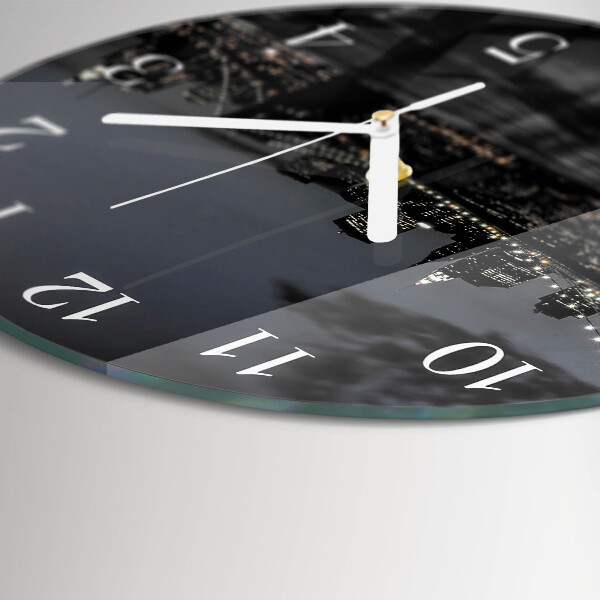 Glas wanduhr Horizontale Brücke
