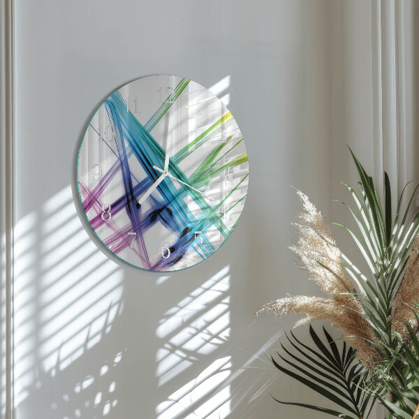 Glas wanduhr Abstraktion