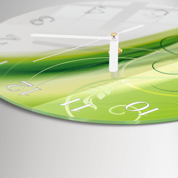 Glas wanduhr Blumenmuster