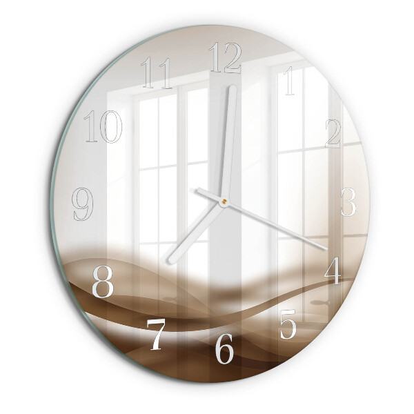 Glas wanduhr Abstrakte Linien