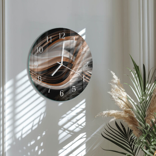 Glas wanduhr Abstrakte Kunst