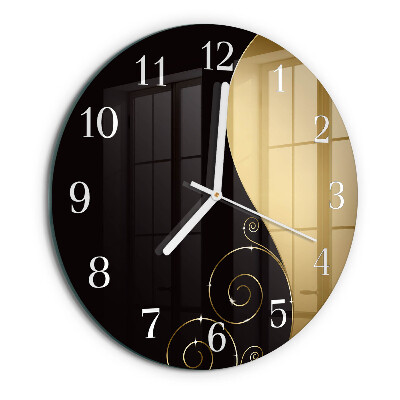 Glas wanduhr Abstrakte Kunst