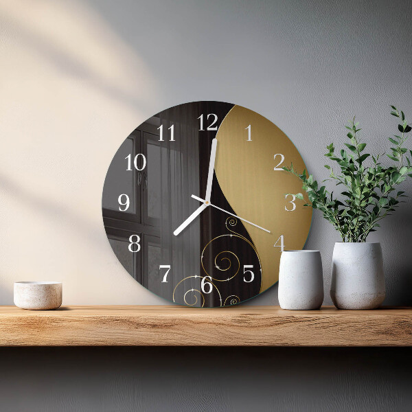 Glas wanduhr Abstrakte Kunst