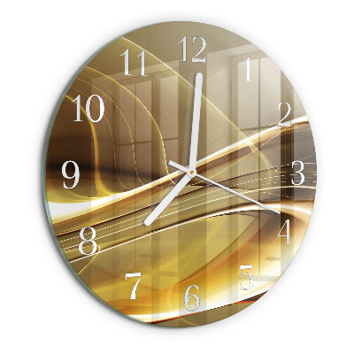 Glas wanduhr Abstrakte Linien