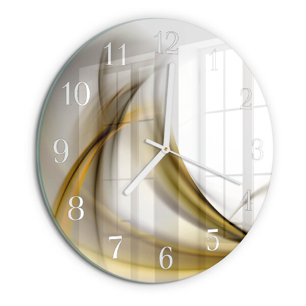 Glas wanduhr Abstrakte Linien