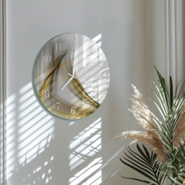 Glas wanduhr Abstrakte Linien