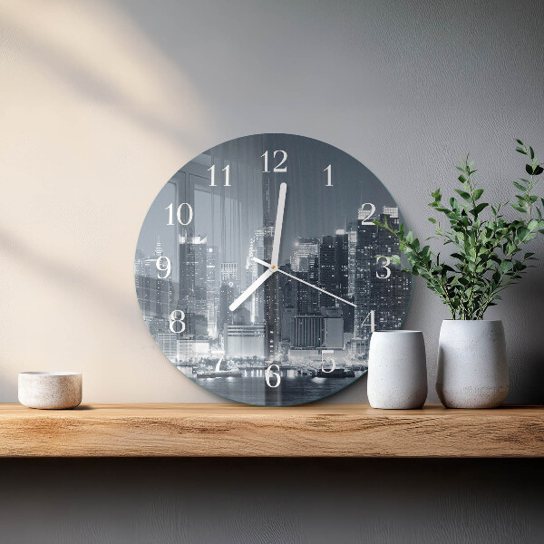 Glas wanduhr Horizont