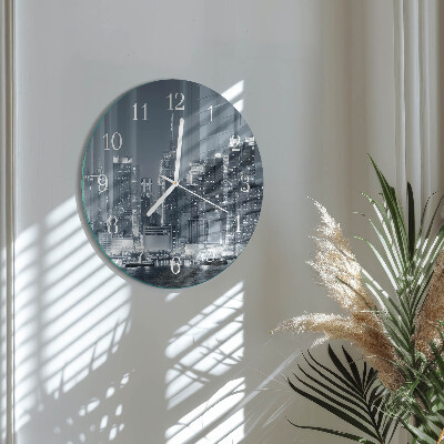 Glas wanduhr Horizont