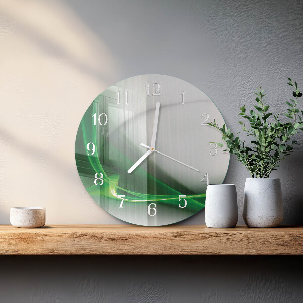 Glas wanduhr Abstrakte Linien