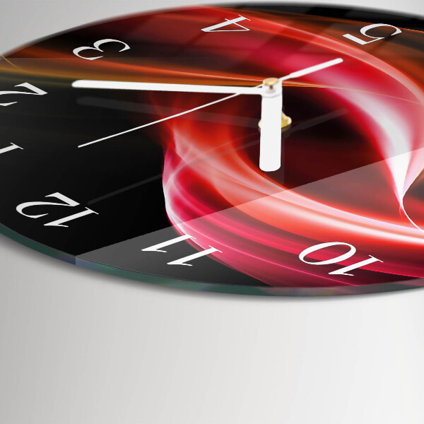 Glas wanduhr Abstrakte Linien