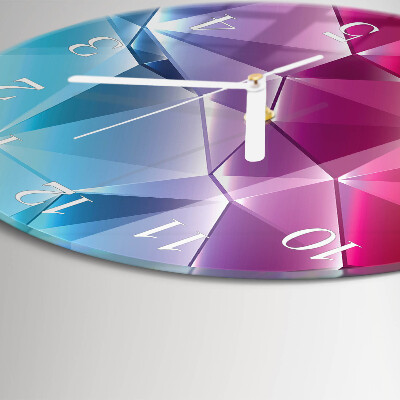 Glas wanduhr 3D-Muster