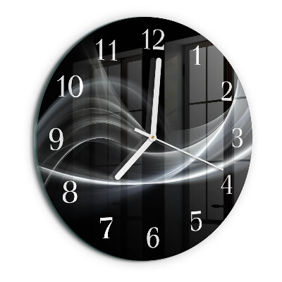 Glas wanduhr Abstrakte Linien