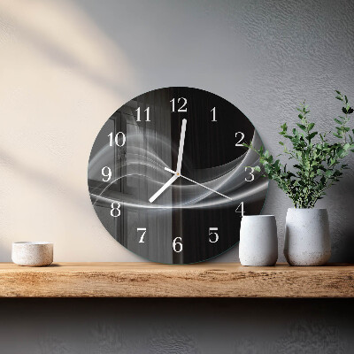 Glas wanduhr Abstrakte Linien