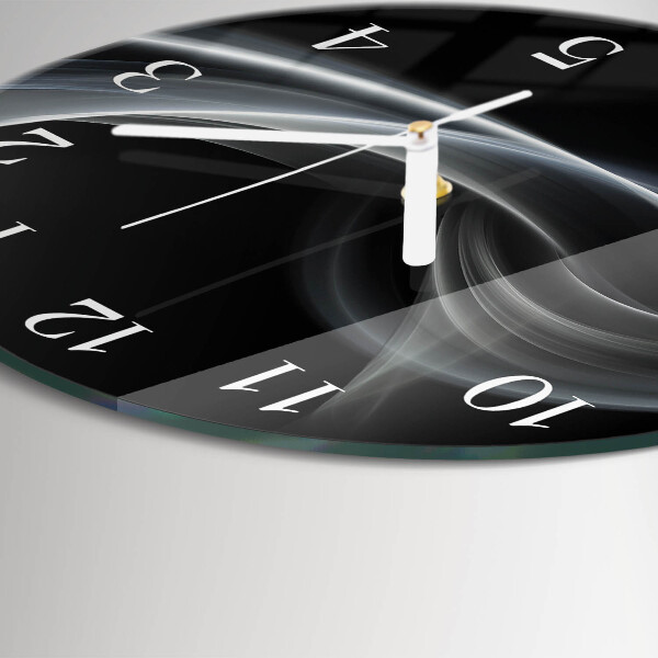 Glas wanduhr Abstrakte Linien