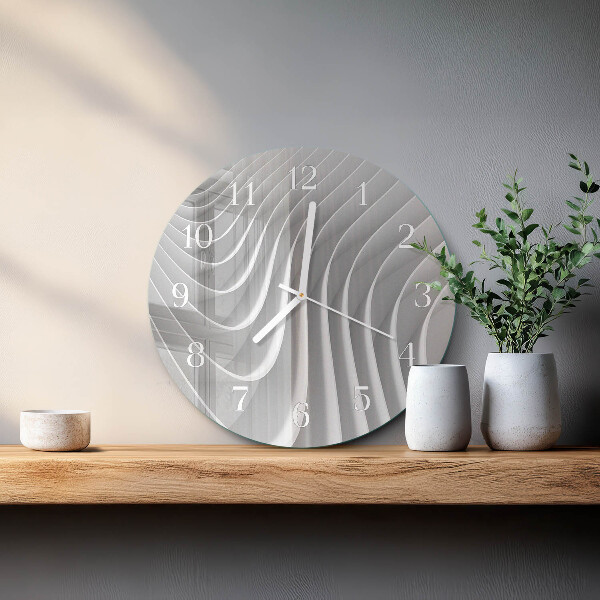 Glas wanduhr Abstraktion