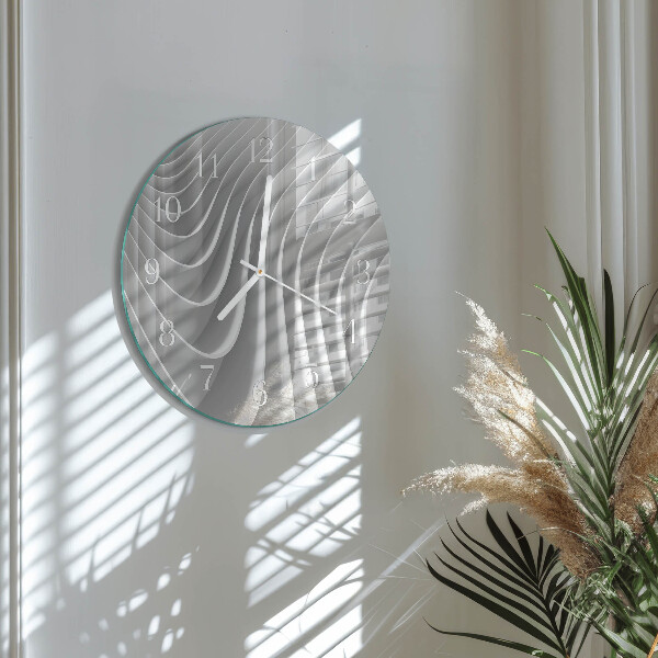 Glas wanduhr Abstraktion