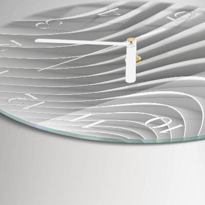 Glas wanduhr Abstraktion