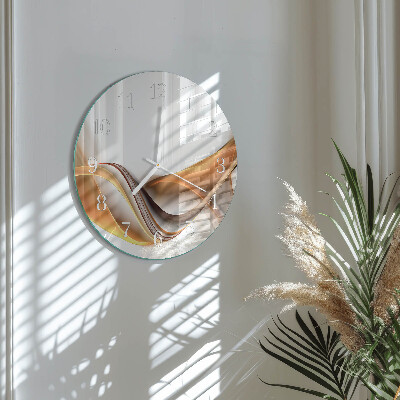 Glas wanduhr Abstraktion