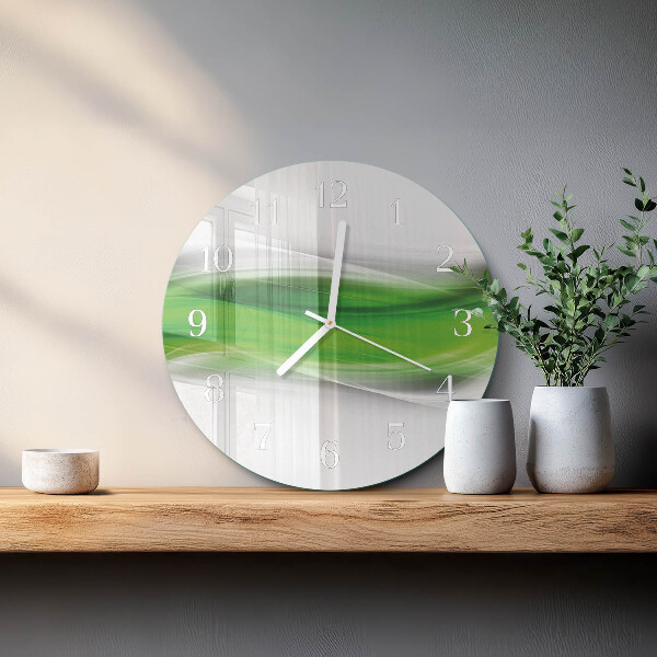 Glas wanduhr Abstraktion