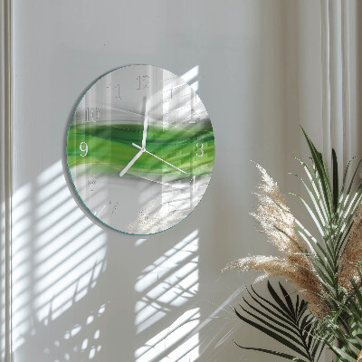 Glas wanduhr Abstraktion
