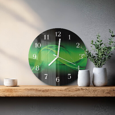Glas wanduhr Abstraktion