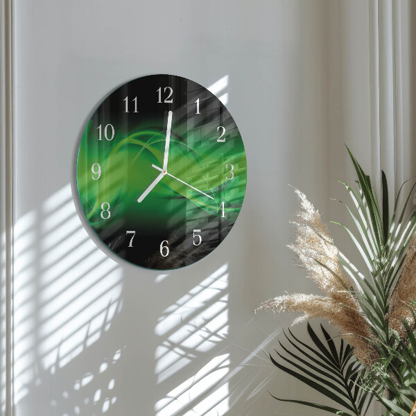 Glas wanduhr Abstraktion