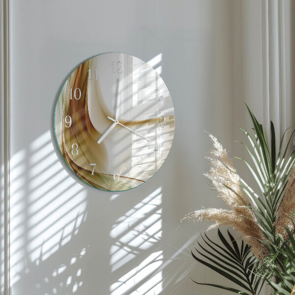 Glas wanduhr Abstraktion