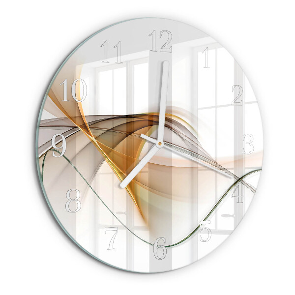 Glas wanduhr Abstraktion