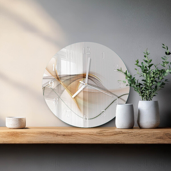 Glas wanduhr Abstraktion