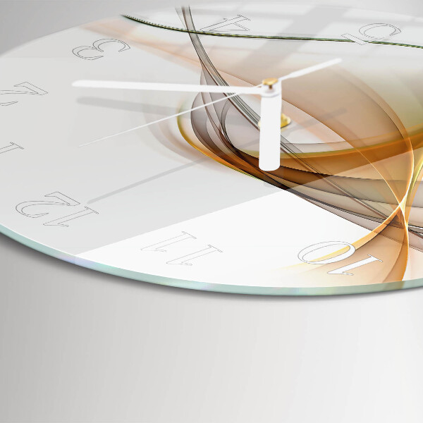 Glas wanduhr Abstraktion