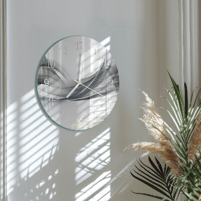 Glas wanduhr Abstraktion