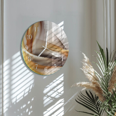 Glas wanduhr Abstraktion