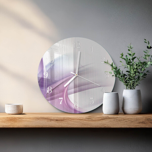 Glas wanduhr Abstraktion