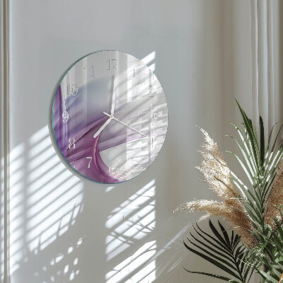 Glas wanduhr Abstraktion