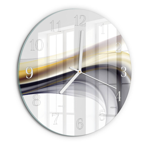 Glas wanduhr Abstraktion