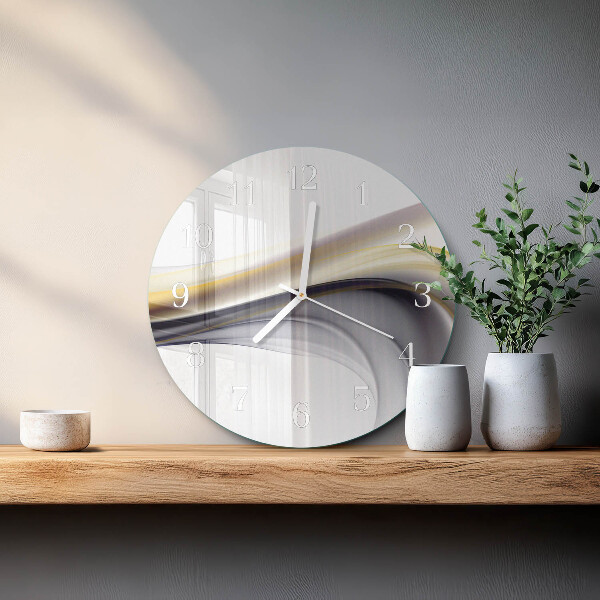 Glas wanduhr Abstraktion