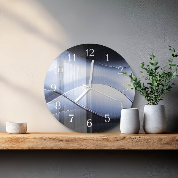 Glas wanduhr Abstraktion