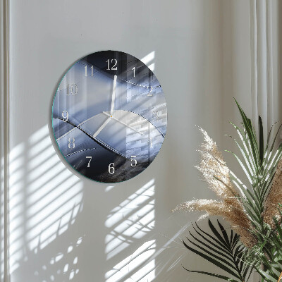 Glas wanduhr Abstraktion