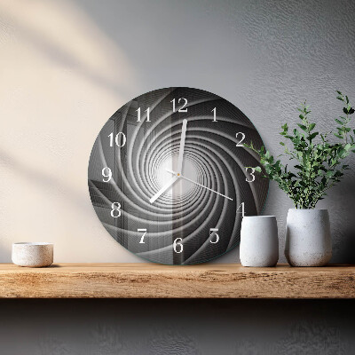 Glas wanduhr Wirbel