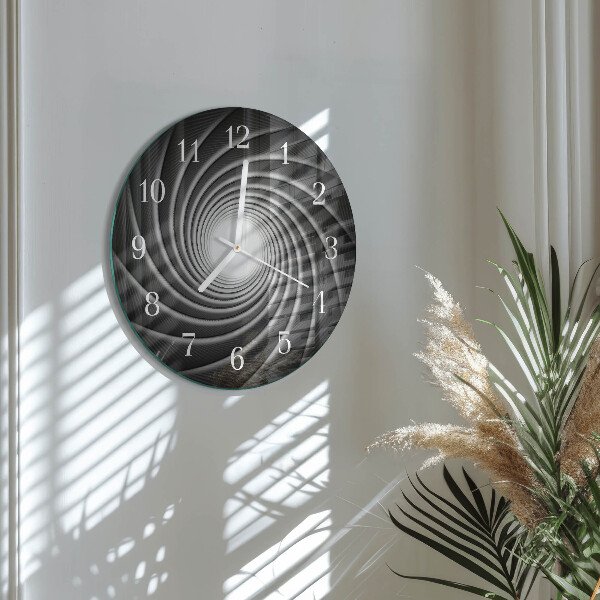 Glas wanduhr Wirbel