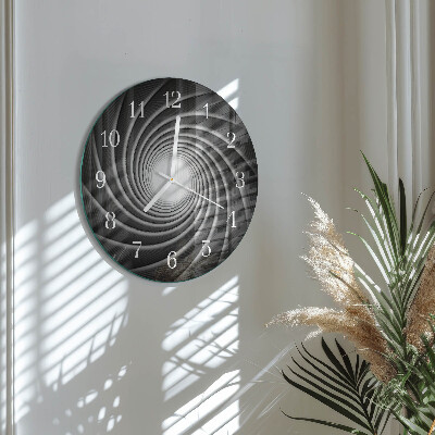 Glas wanduhr Wirbel
