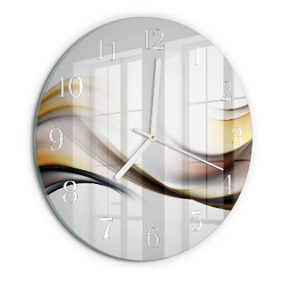 Glas wanduhr Abstraktion