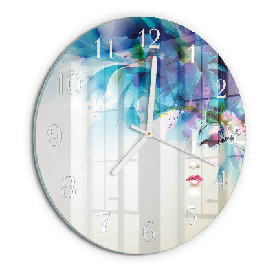 Glas wanduhr Abstraktion