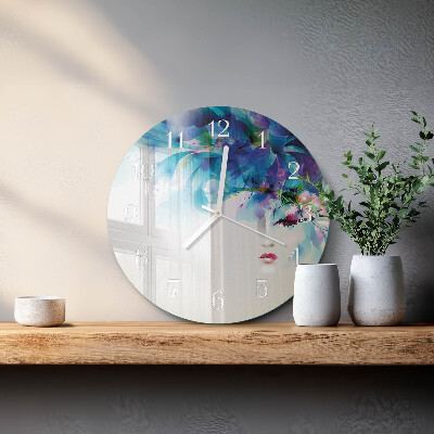 Glas wanduhr Abstraktion