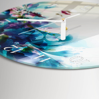 Glas wanduhr Abstraktion
