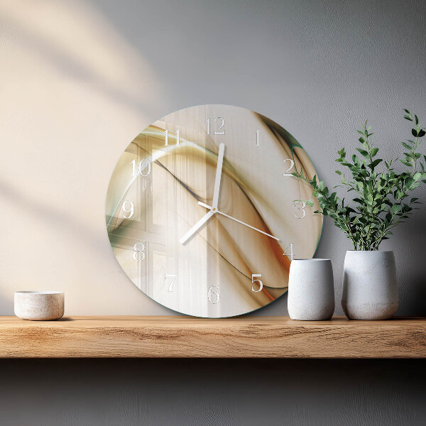 Glas wanduhr Abstraktion
